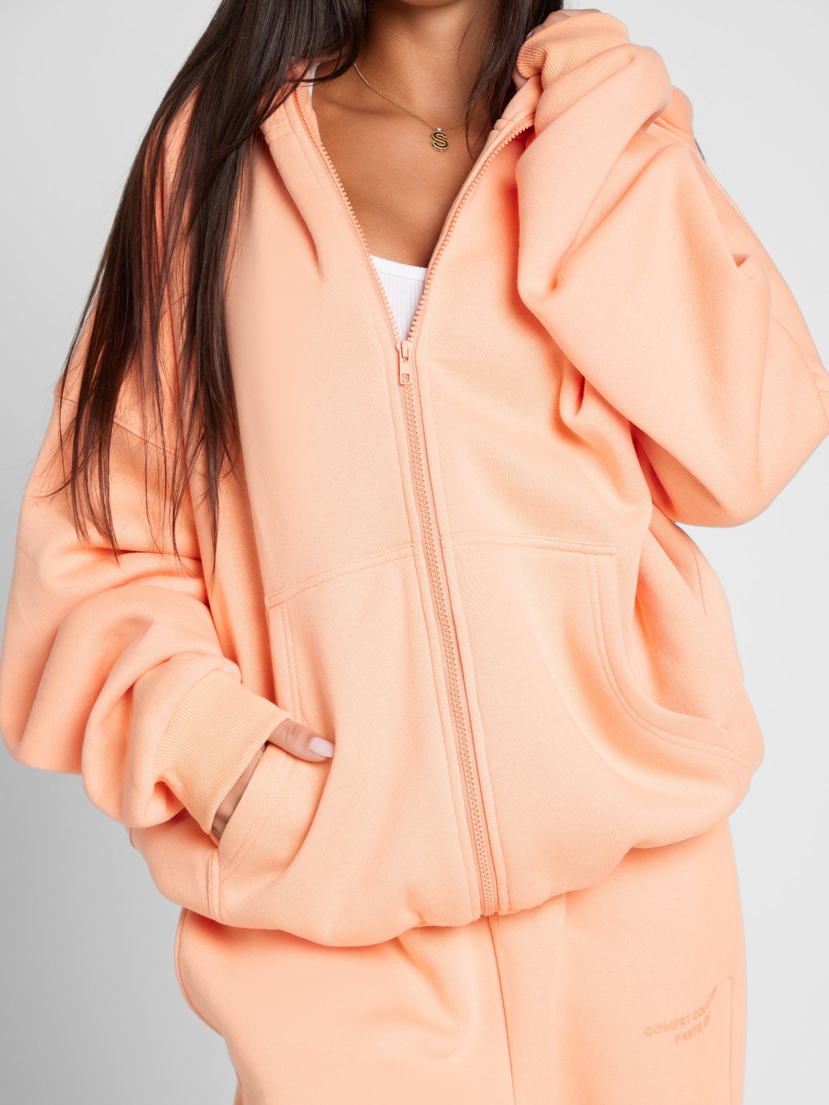 Pastel Zip Hoodie